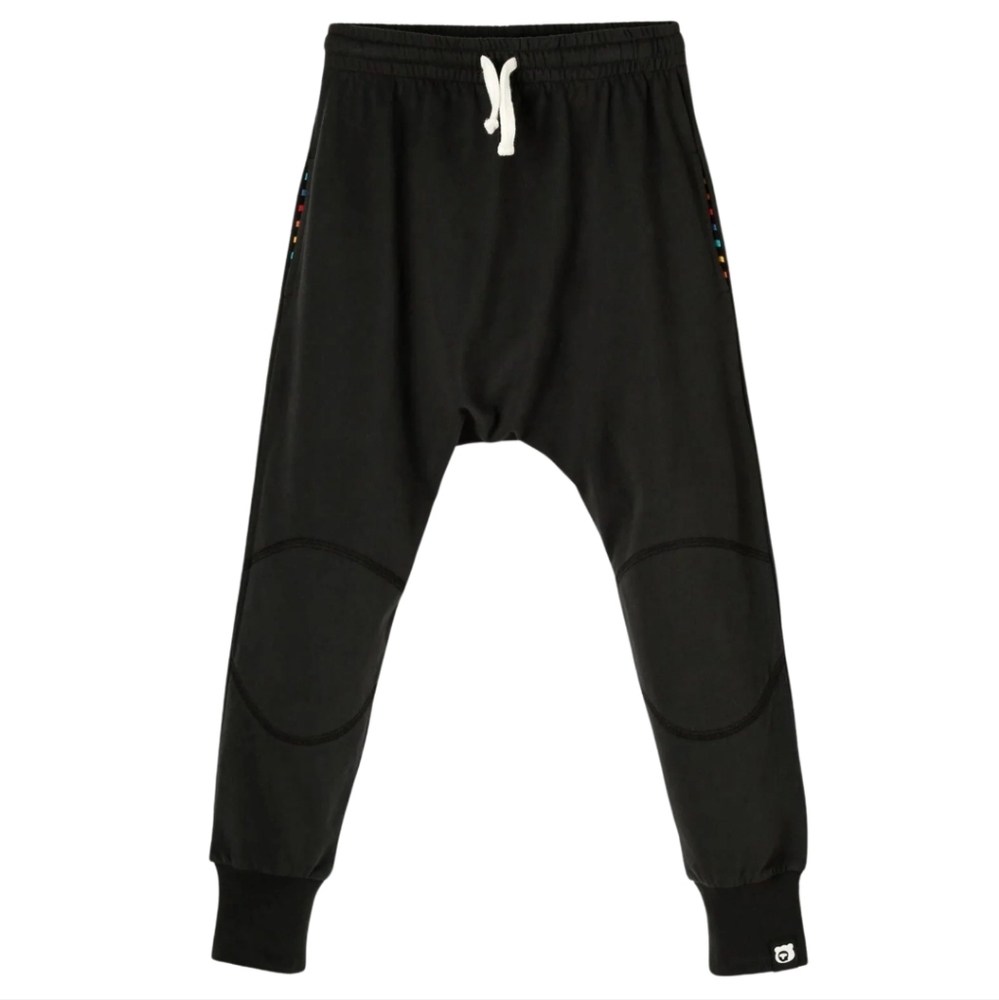 BLACK INK | Organic Knee Patch Jersey Joggers